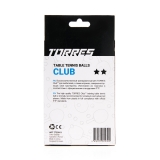 Мяч для наст. тенниса TORRES Club 2 ×, TT23013, диам. 40+ мм, упак. 6 шт, оранжевый