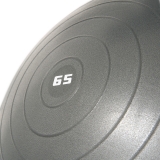 Мяч гимн. TORRES, FB122565, диам. 65 см, эласт. ПВХ, с защ. от взрыва, с насосом, серый