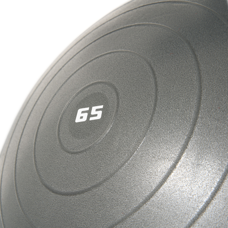 Мяч гимн. TORRES, FB122565, диам. 65 см, эласт. ПВХ, с защ. от взрыва, с насосом, серый