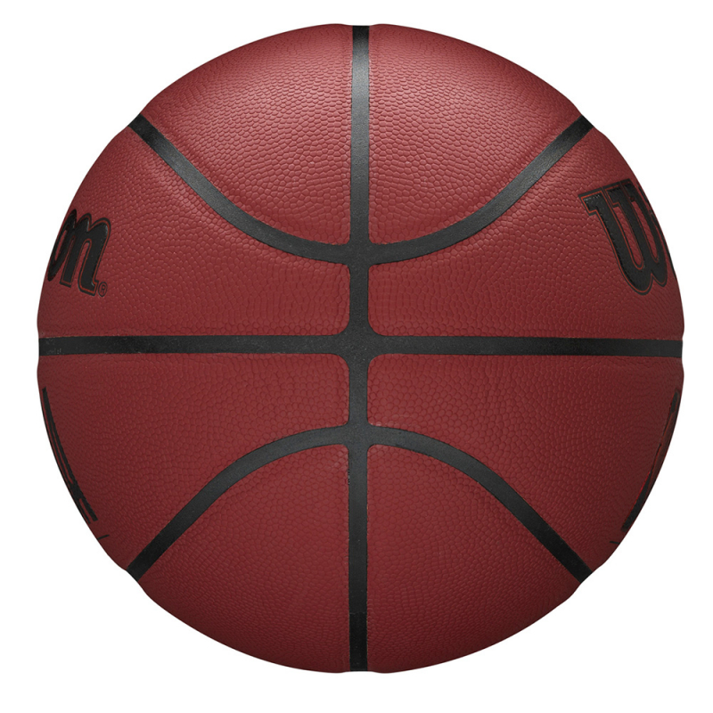 Мяч баск. WILSON NBA Forge Crimson BSKT, WTB8201XB07, размер 7, PU, бутиловая камера, бордово-черный