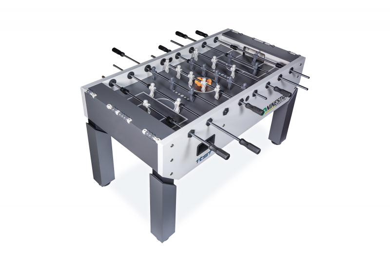 Игровой стол - футбол "NineStar Iron Pro ITSF Grey" (144х75.5х90)