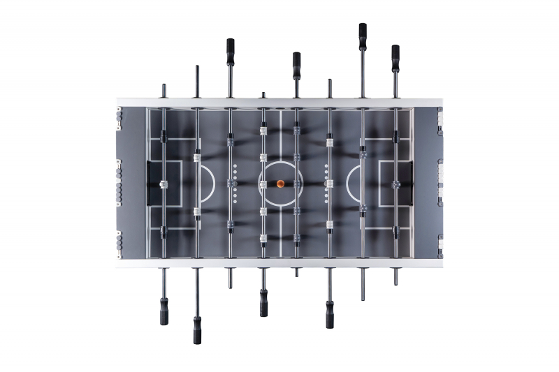 Игровой стол - футбол "NineStar Iron Pro ITSF Grey" (144х75.5х90)