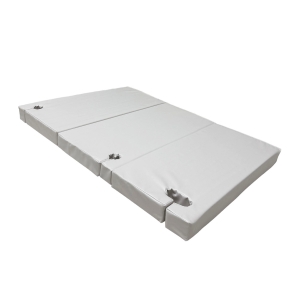 Мат с прорезями для шведской стенки (мягкий щит) Romana 1500*1000*100, в 3 сложения (серый)