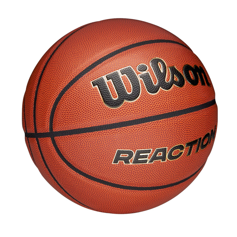 Мяч баск. WILSON Reaction PRO, WZ2026601XB06, размер 6, композит, бутил. камера, темно-коричневый