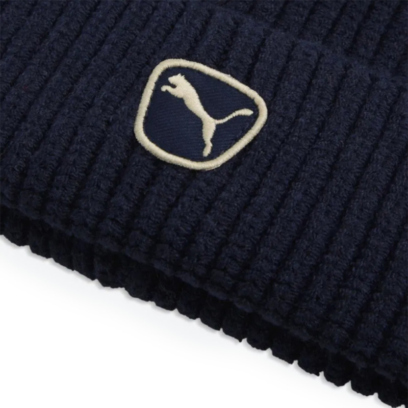 Шапка PUMA Cat Patch Mid Crown Beanie, 02735606, 100% полиэстер, темно-синий
