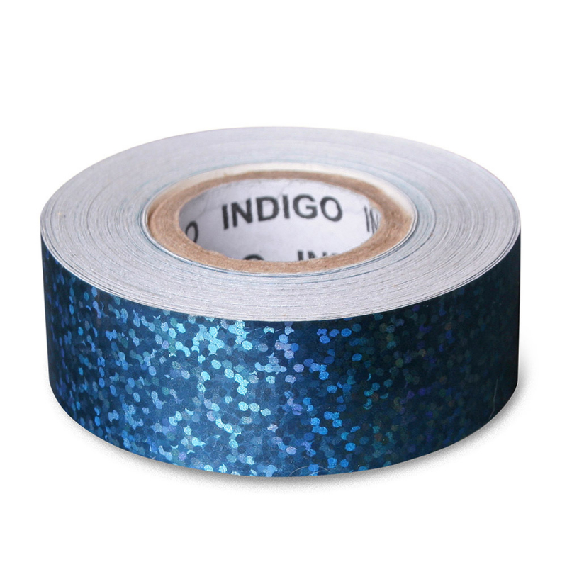 Обмотка для гимнастического обруча INDIGO Crystal IN139-BL, 20мм × 14м, синий