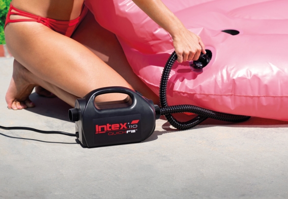 Электрический воздушный насос Quick-Fill High PSI Indoor/outdor Electric Pump  220В/12В Intex 68609