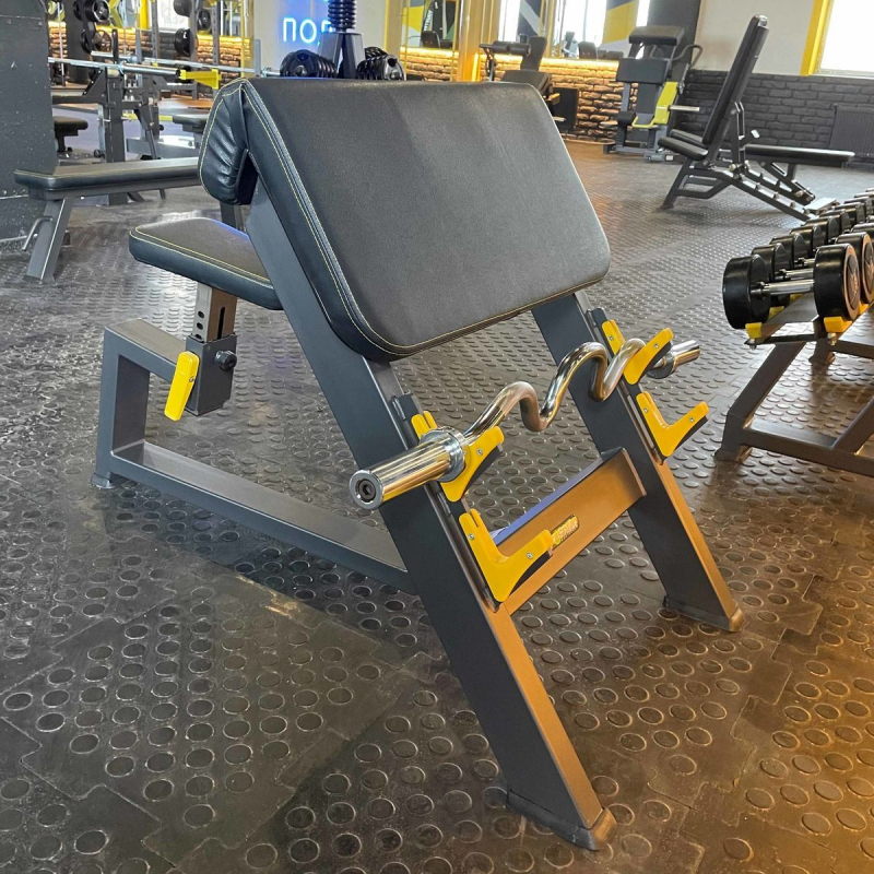 Скамья для бицепса с сиденьем. Скамья Скотта A3044 TANGEN