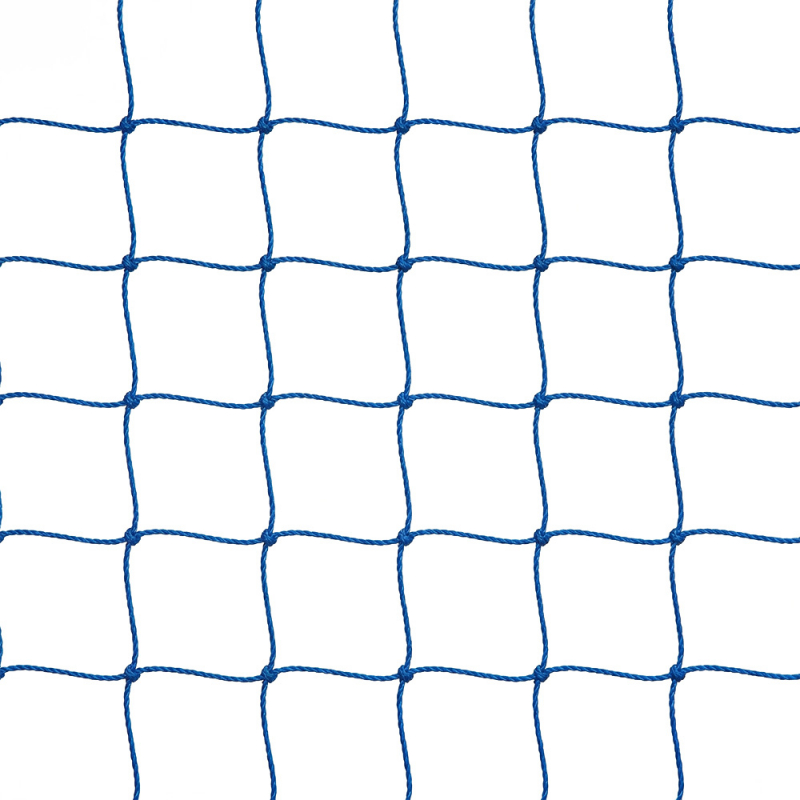 Сетка футб. 1020-02, a:7.5 b:2.5 c:1.3 d:2.0м, нить 2.0 мм полиэтилен, яч. 10 × 10 см, узловая, синяя