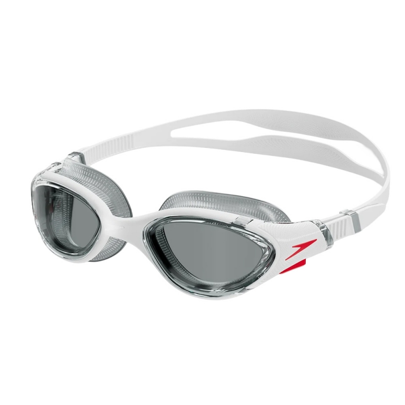 Очки для плав. SPEEDO Biofuse 2.0 8-00233214516, ДЫМЧАТЫЕ линзы, белая оправа