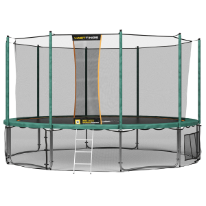 Батут с защитной сеткой Hasttings Classic Green 4.6 м Green 4,6