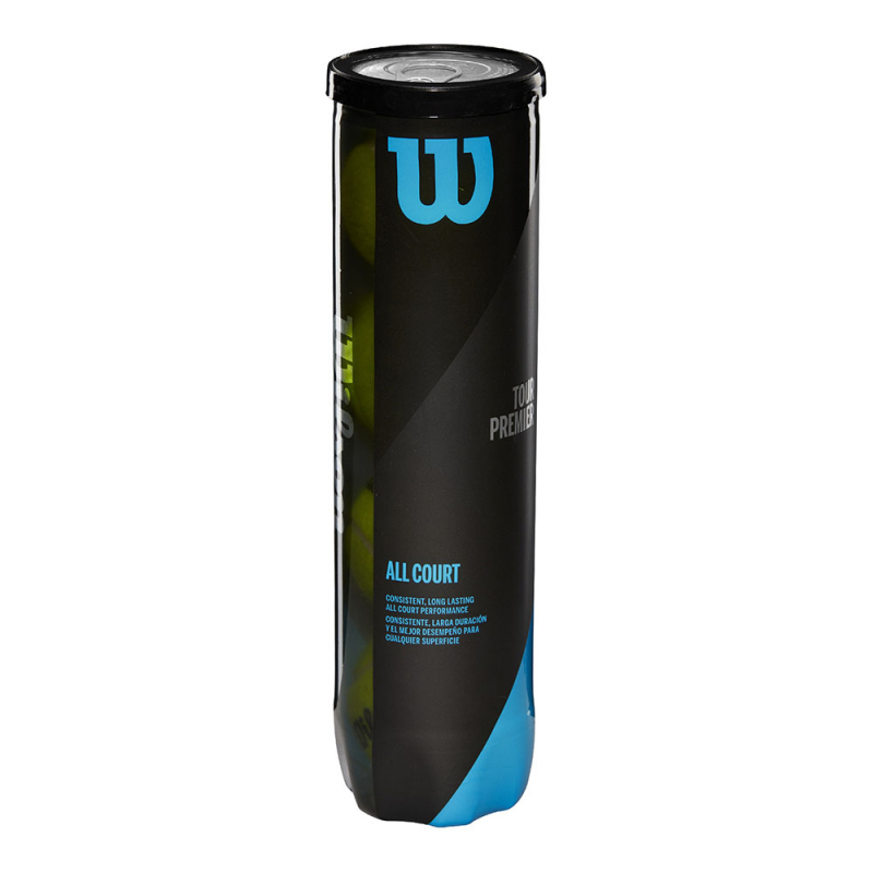 Мяч теннисный Wilson Tour Premier All Court WRT119400, одобрен ITF, 4шт
