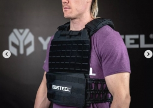 Жилет утяжелитель c плитами 9 кг YOUSTEEL