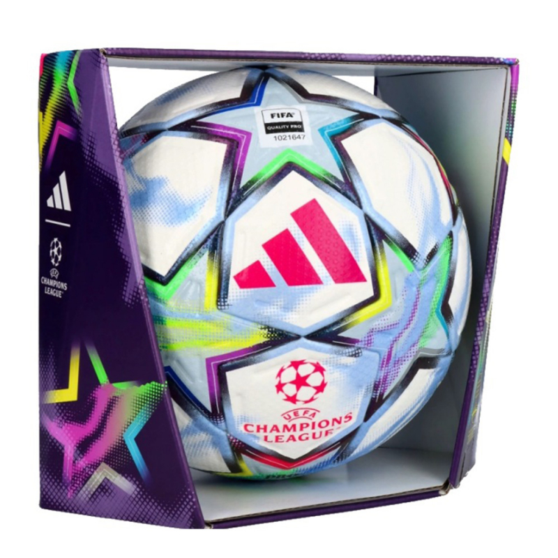 Мяч футб. ADIDAS UCL PRO, KE9757, р.5, 32п, FIFA Quality PRO, ТПУ, термосш, белый, мультиколор