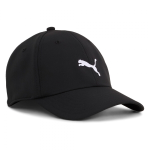 Бейсболка спорт. PUMA Training Flexfit BB Cap 02673401, 91% полиэстер, 9% спандекс, черный