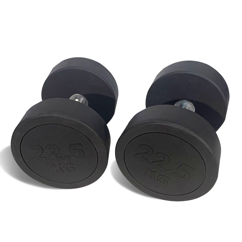Гантель UNIX Fit PRO круглая обрезиненная 22.5 кг / шт DBRND22_5PBK