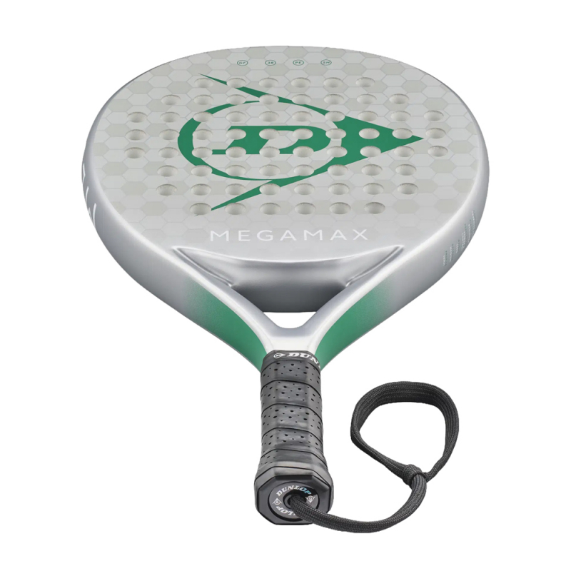 Ракетка для падела Dunlop Megamax Silver, 10370741, для начинающих, графит, серебристый