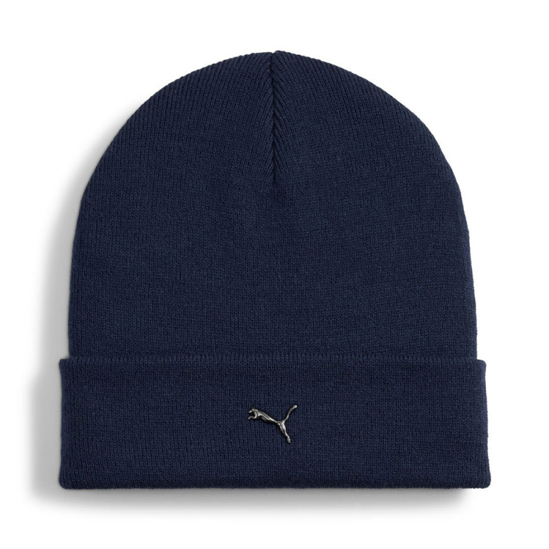 Шапка PUMA Metal Cat Beanie, 02640402, акрил, полипропилен, темно-синий