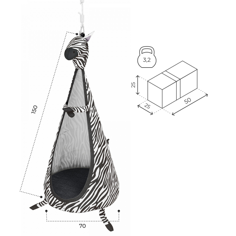 Гамак «Зебра» ROMANA