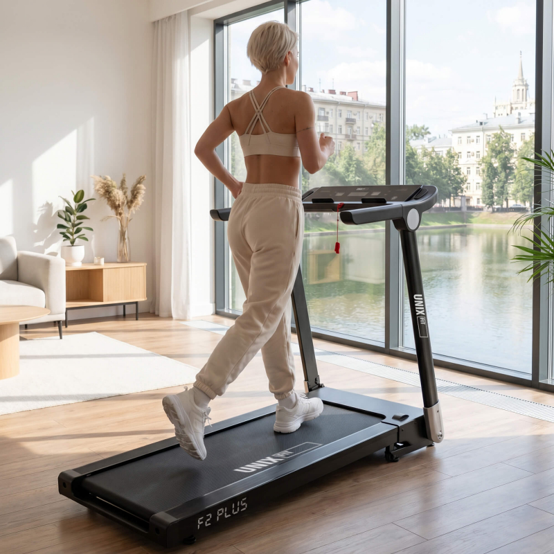 Беговая дорожка UNIX Fit Hi-tech F2 Плюс / Plus тёмная буря TDHTF2PD