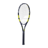Ракетка б/т BABOLAT Evoke Tour Gr2, 121268, для любит., графит, со струнами, черно-лаймовый
