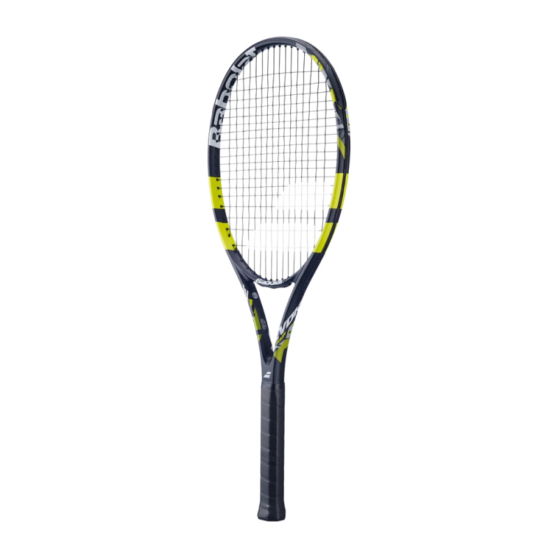 Ракетка б/т BABOLAT Evoke Tour Gr2, 121268, для любит., графит, со струнами, черно-лаймовый