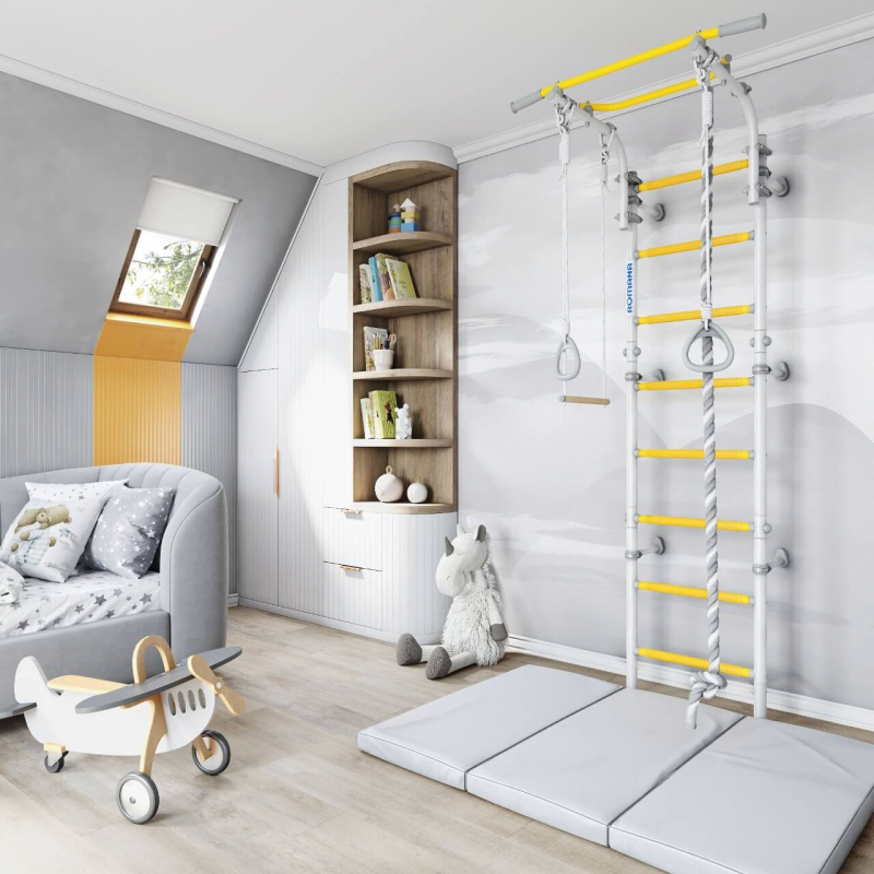 Комплекс «Шведская стенка ROMANA Next Top» (белый прованс)