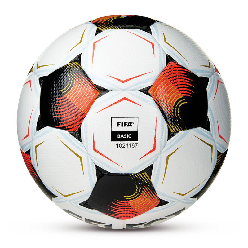 Мяч футб. SELECT Numero 10 V26, 0574071002, размер 4, FIFA Basic, 32п, ПУ, гибр.сш, бело-черно-оранжевый