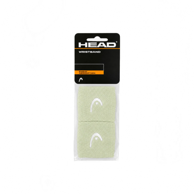 Напульсники HEAD 2.5", 285050-CG, ширина 7см, 90% нейлон, 10% эластан, пара, светло-салатовый