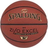 Мяч баск. SPALDING TF ZiO Excel, 76940z, размер 7, композит. кожа (ПУ), коричнево-черный