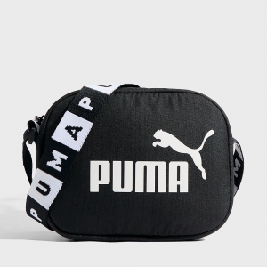 Сумка кросс-боди PUMA BASE Crossbody, 09250801, полиэстер, черно-белый