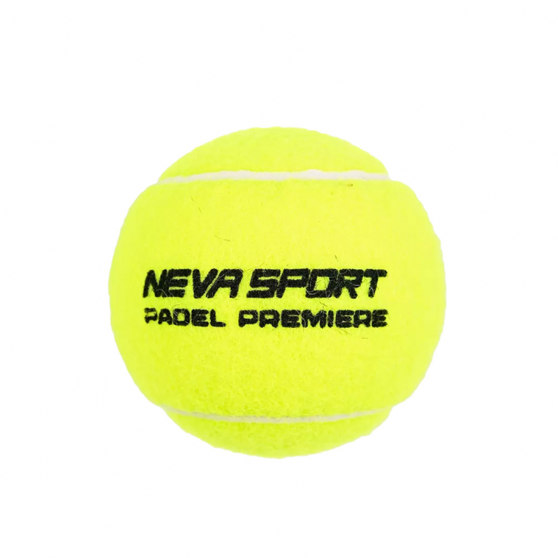 Мяч для падела NS Padel Premier, 502101, уп.3 шт, сукно, нат.резина, желтый