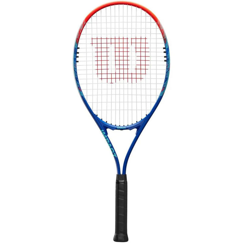 Ракетка б/т Wilson Impact Gr3, WR147510U3, для люб., титан.сплав, со струнами, сине-красный
