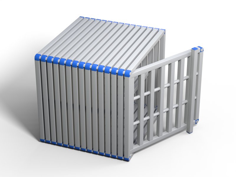 Корзина Дельта-фитнес, 1200х1200х1200 мм. вариант 8