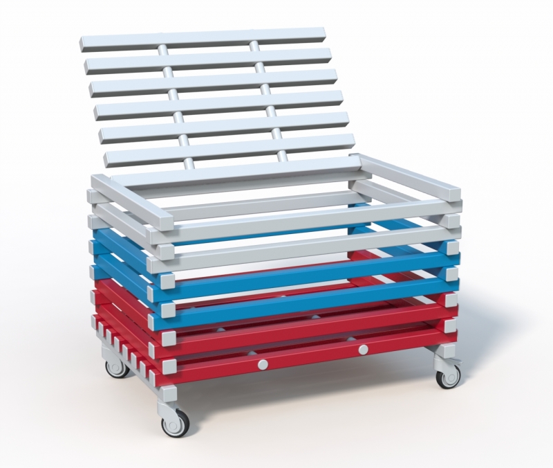 Корзина Дельта-фитнес, 1200х800х700 мм. вариант 3