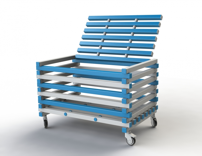 Корзина Дельта-фитнес, 1200х800х700 мм. вариант 3