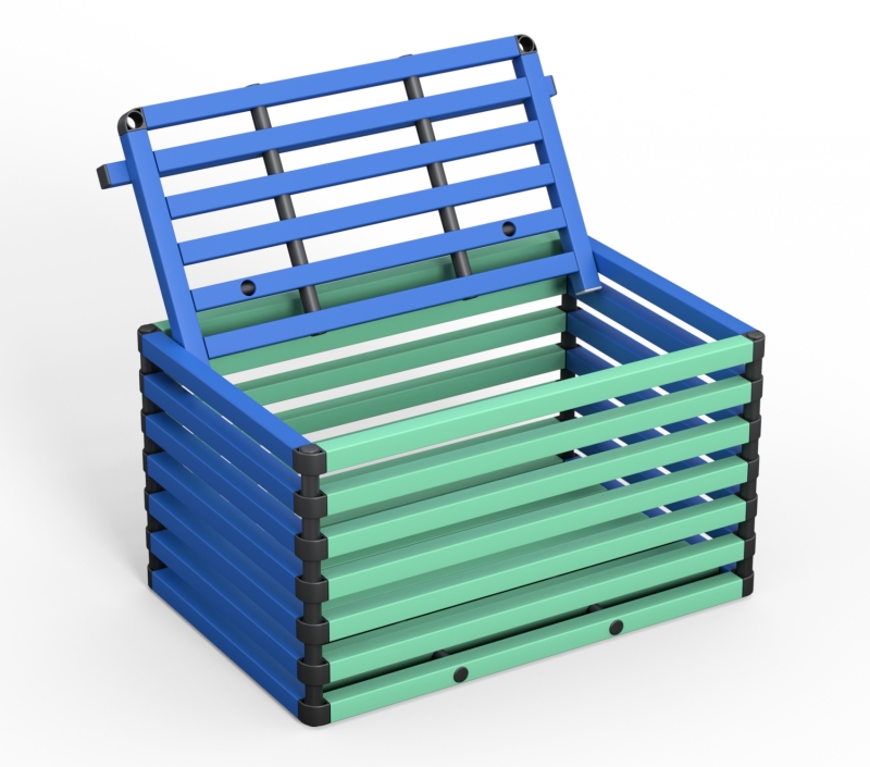 Корзина Дельта-фитнес, 1200х800х700 мм. вариант 5