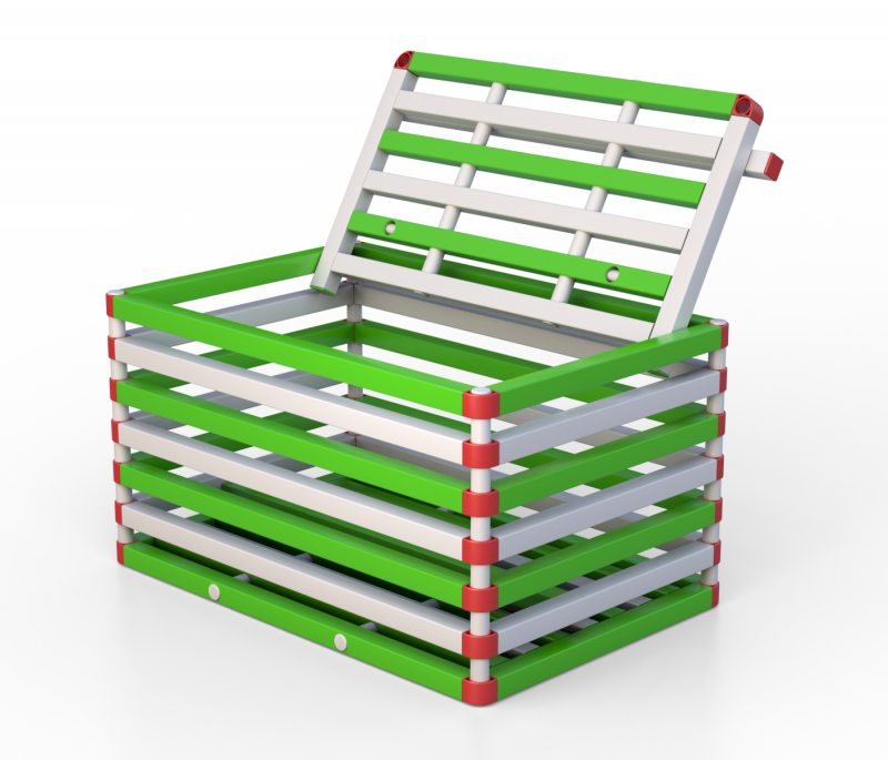 Корзина Дельта-фитнес, 1200х800х700 мм. вариант 5