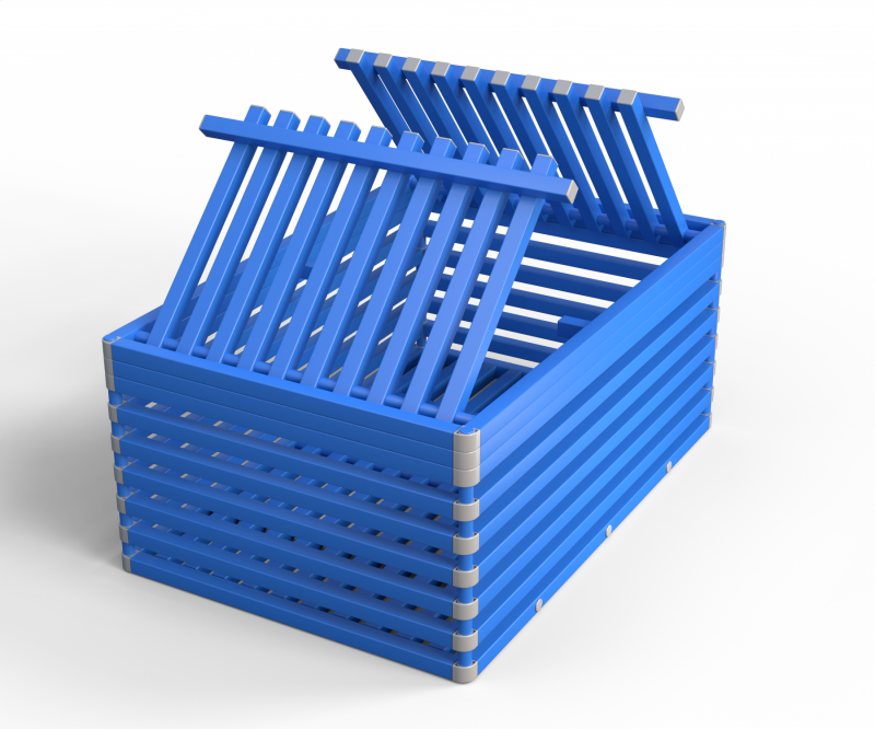 Корзина Дельта-фитнес, 1800х1200х800 мм. вариант 7