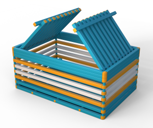 Корзина Дельта-фитнес, 1800х1200х800 мм. вариант 7