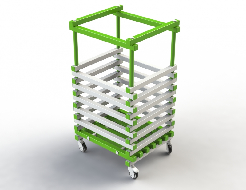 Корзина Дельта-фитнес, 600х600х1000 мм. вариант 1