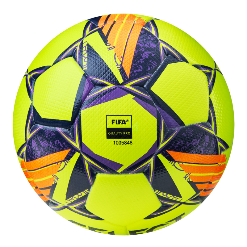 Мяч футб. SELECT Brillant Super TB, 3615968509, р.5, FIFA PRO, ПУ, 32пан. термосш, желто-оранж-фиолет