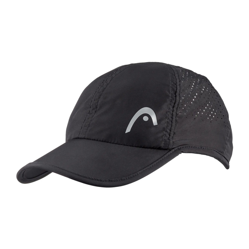 Бейсболка спорт. HEAD Pro Player Cap, 287124-BK, полиэстер, черный