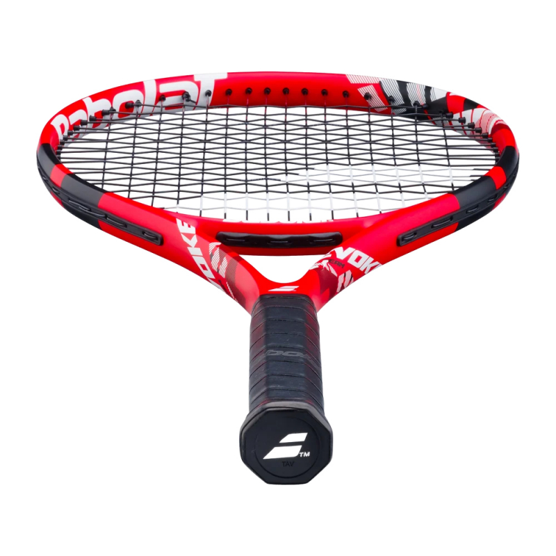 Ракетка б/т BABOLAT Evoke Team Gr2, 121269, для любит., графит, со струнами, красно-черный