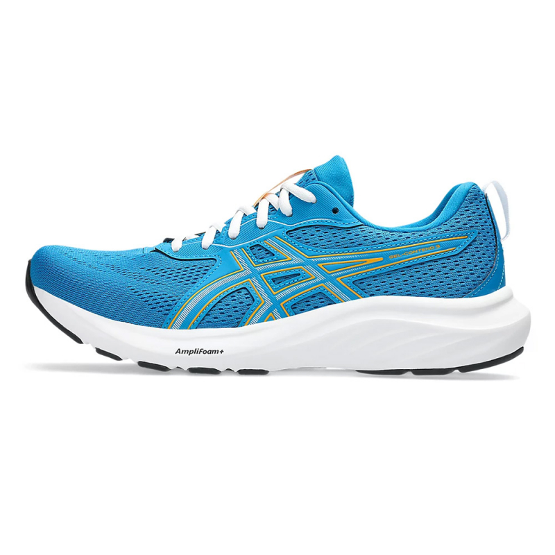 Кроссовки бег. ASICS Gel-Contend 9 1011B881 408, р.13 (российский размер 46), кожзам, текстиль, резина, синий