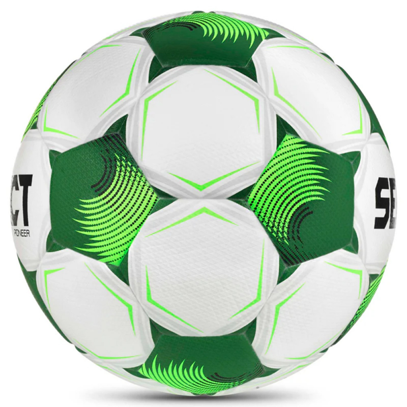 Мяч футб. SELECT Pioneer TB V26, 0865071005, размер 5, FIFA Basic, 32п, ПУ, термосшивка, бело-зеленый