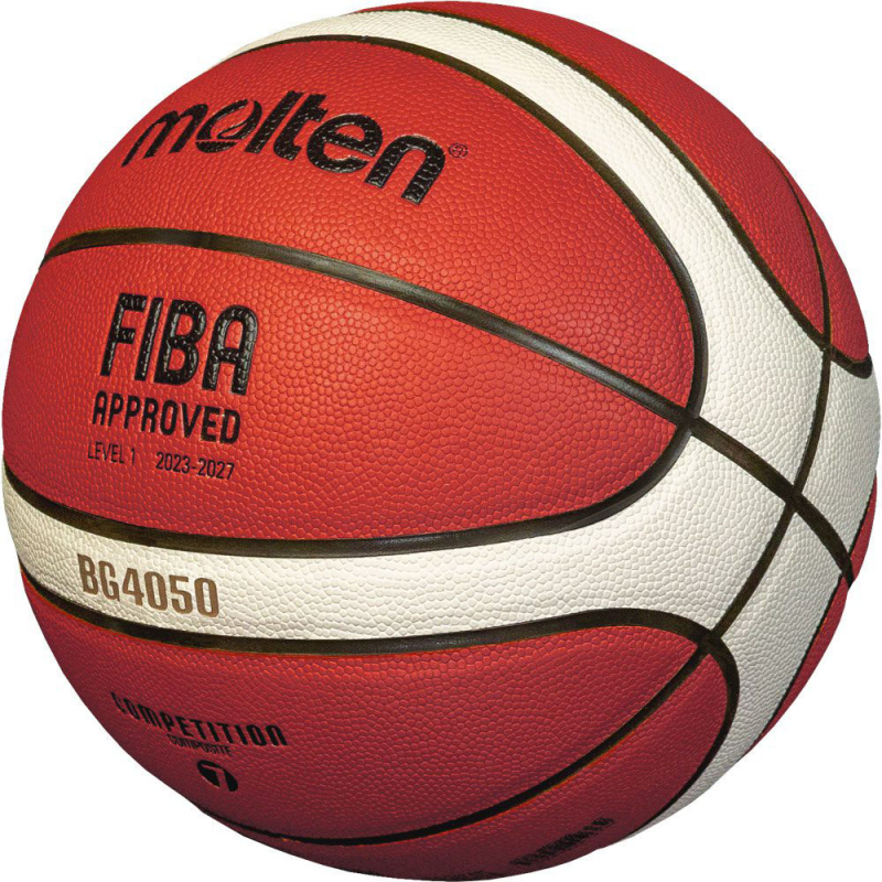 Мяч баск. MOLTEN B6G4050X размер 6, FIBA Appr, 12 пан, композит.кожа (ПУ), бут.кам, нейл.корд, кор-беж-че