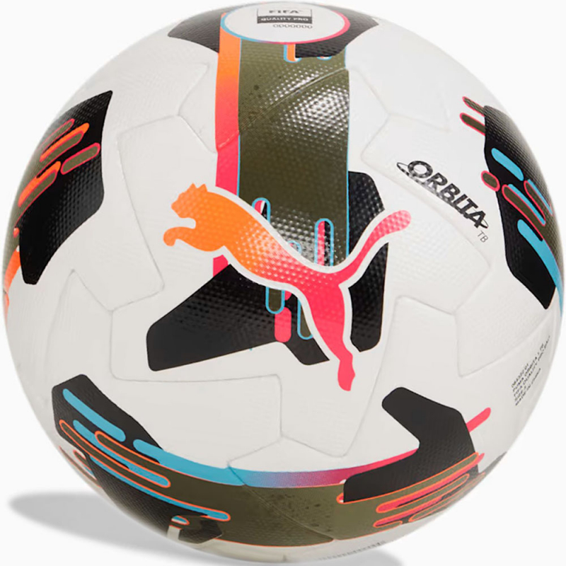 Мяч футб. PUMA Orbita 1 TB, 08432201, размер 5, FIFA Quality Pro, 12 пан, ПУ, термосшивка, мультиколор
