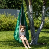 Подвесные детские качели, гамак-кокон (серый) Romana