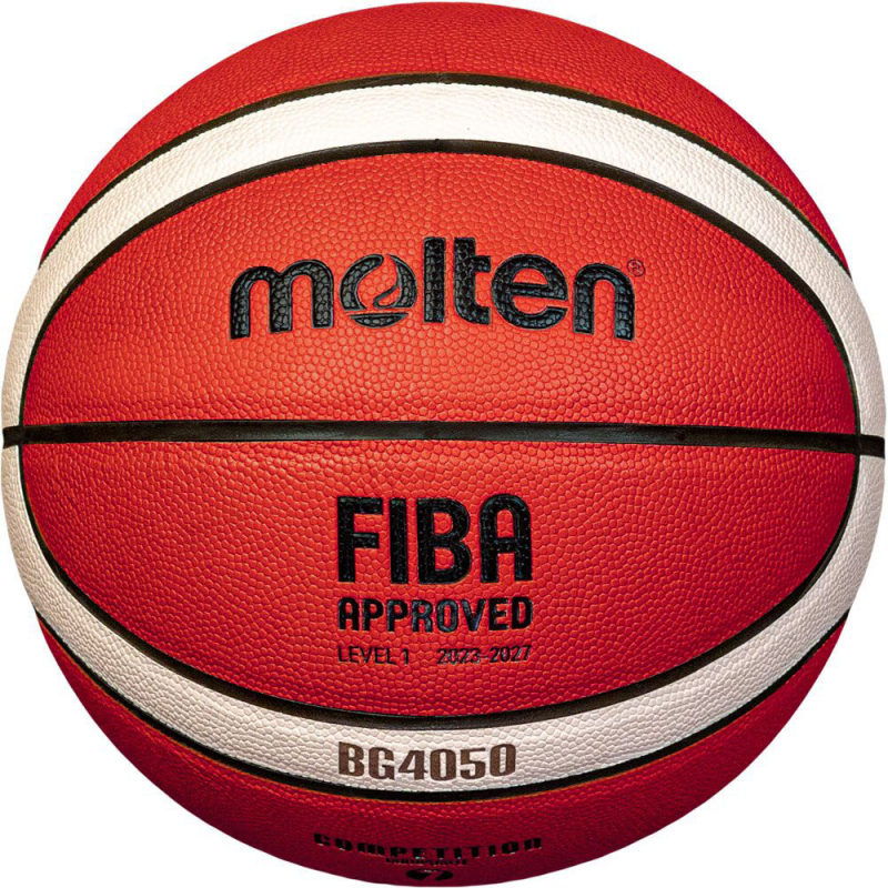 Мяч баск. MOLTEN B5G4050X размер 5, FIBA Appr, 12 пан, композит.кожа (ПУ), бут.кам, нейл.корд, кор-беж-че